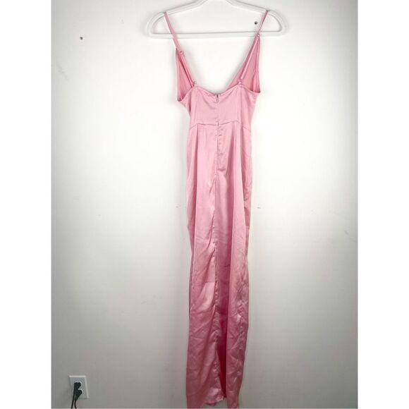 Superdown Blake High Slit Slip Maxi Dress‎ in Pink Size XXS - Picture 13 of 14